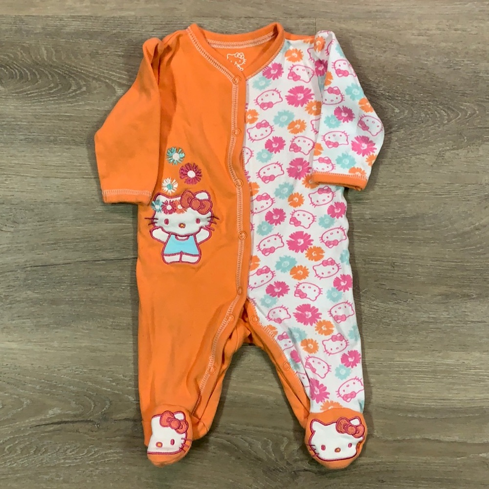 Hello kitty baby girl onesie